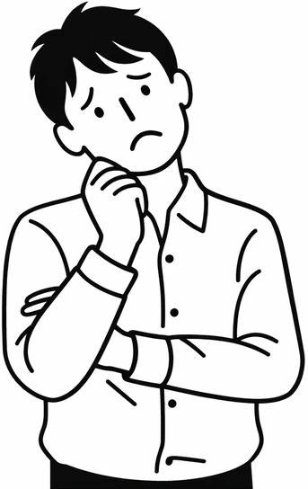 お悩みのイラスト